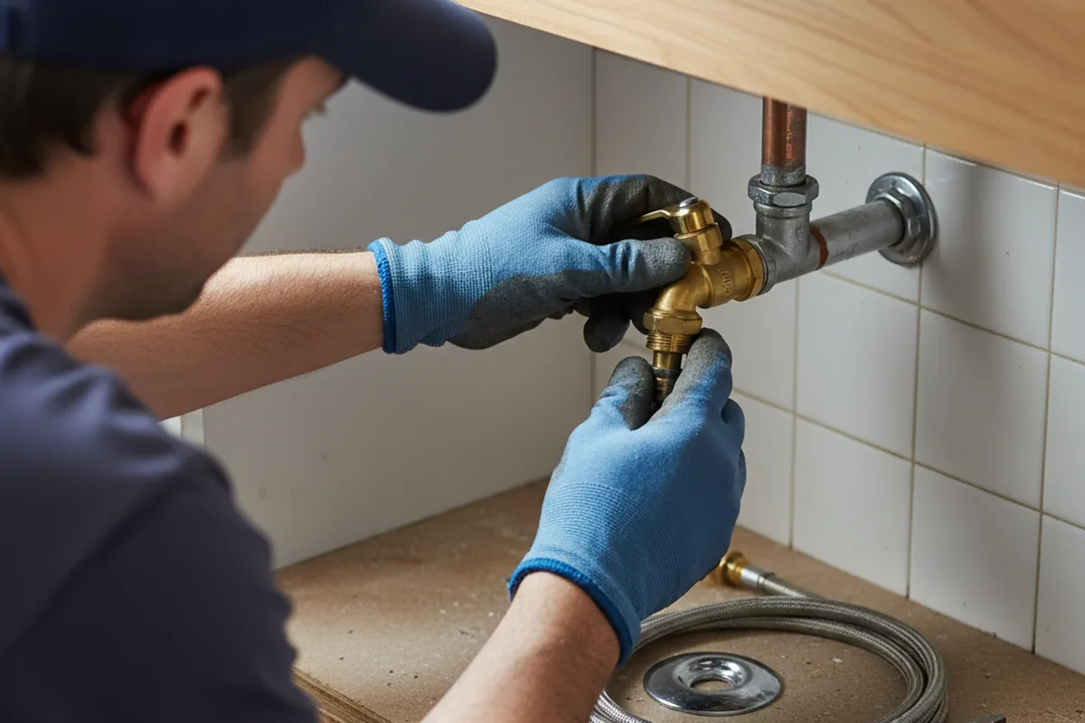 Shutoff valve and fitting work during Repiping in Paterson